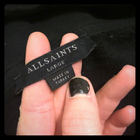 All Saints Peplum Hoodie - Picture 1 of 4